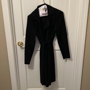 Faux suede beets duster